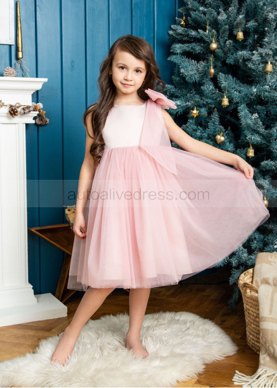 Lurex Tulle Flower Girl Dress Xmas Party Dress